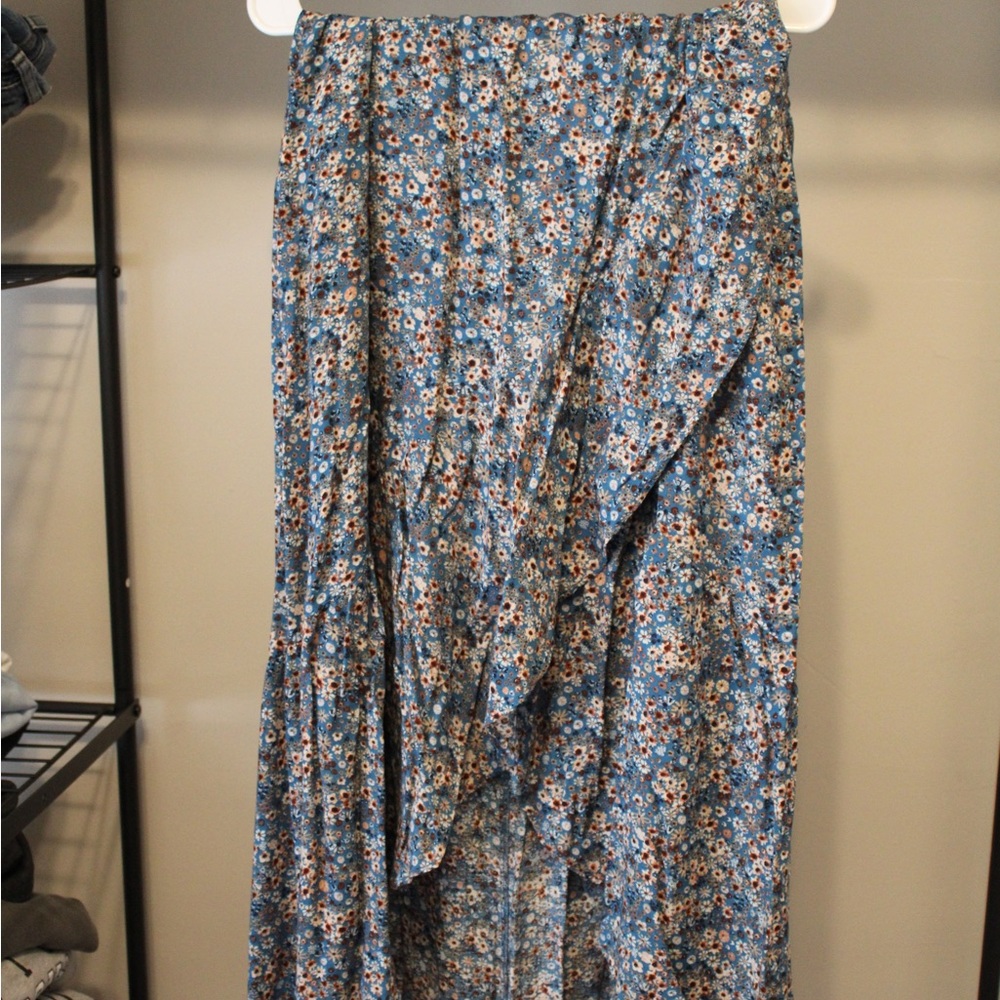 Ruffled Floral Skirt